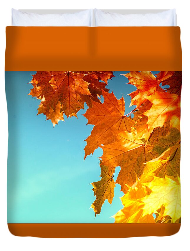 Autumnal Duvet Cover featuring the photograph The Lord of Autumnal Change by John Williams