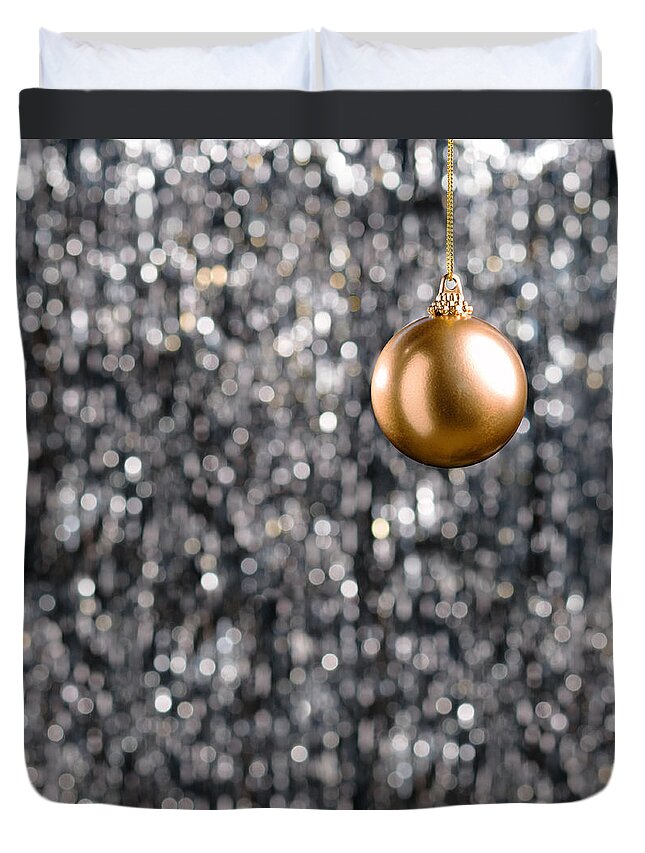 Advent Duvet Cover featuring the photograph Bronze Christmas by U Schade