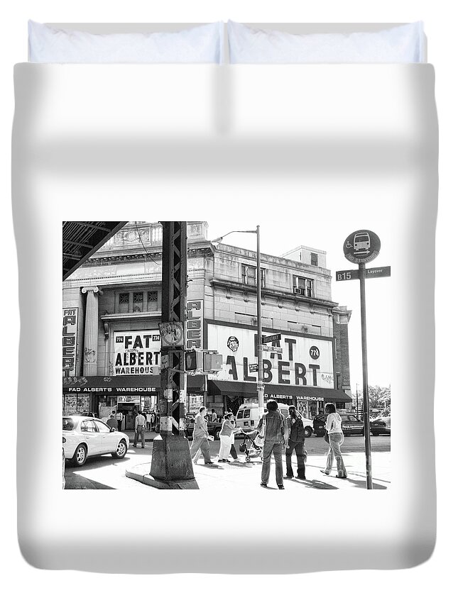 Brooklyn Duvet Cover featuring the photograph Brooklyn Fat Albert by Chuck Kuhn