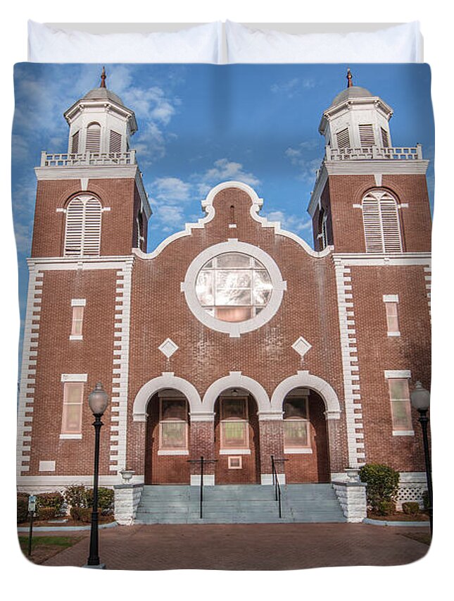 Cival Rights Movement Duvet Cover featuring the photograph Brown Chapel African Methodist Episcopal Church Selma Alabama by John McGraw