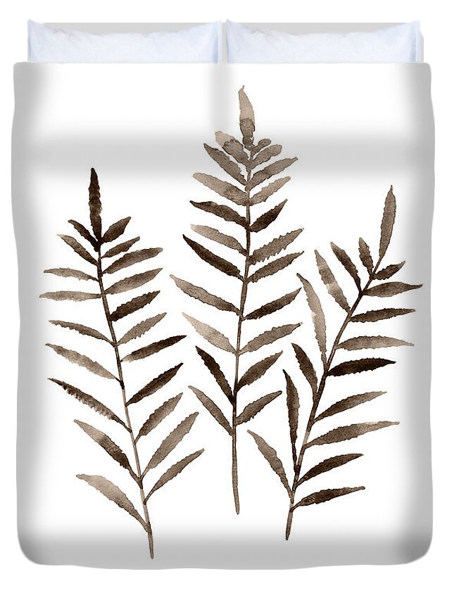 Three Leaves Fern Forest Home Garden Brown Living Room Decoration