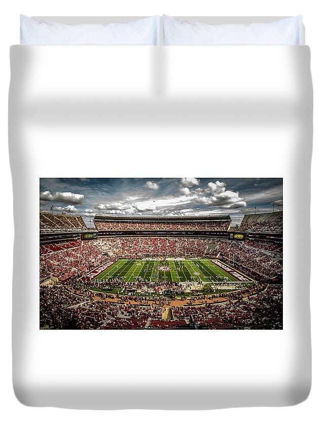 Alabama Duvet Cover featuring the photograph Bryant-Denny Stadium by Kevin Senter