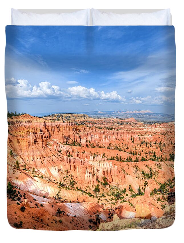 Mark Whitt Duvet Cover featuring the photograph Bryce Canyon - Sunset Point by Mark Whitt