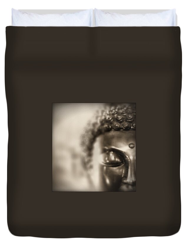 Buddha Duvet Cover featuring the photograph Buddha Thoughts by Douglas MooreZart