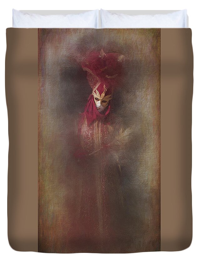 Venice Duvet Cover featuring the photograph Burgundy in Venice by Jack Torcello