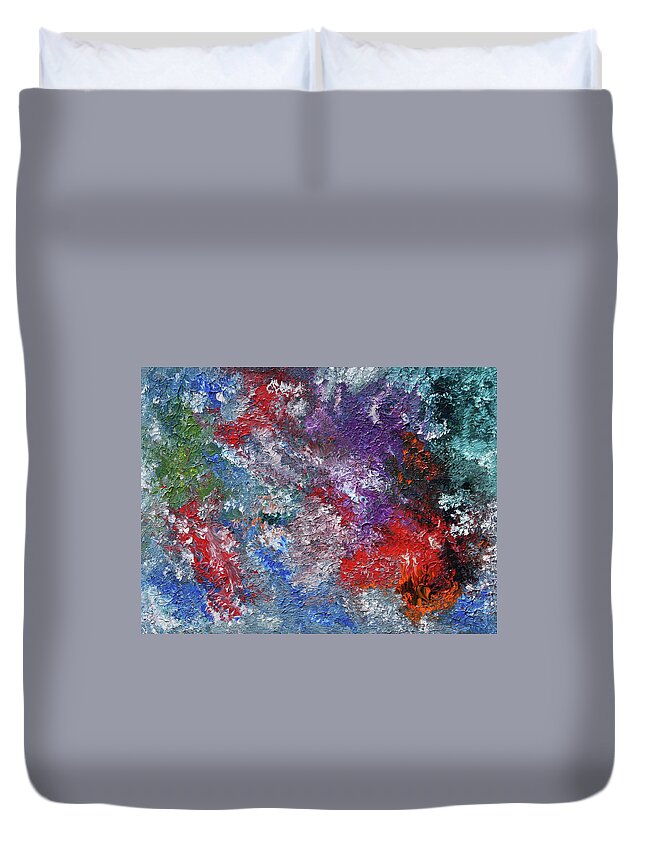 Fusionart Duvet Cover featuring the painting Burn by Ralph White