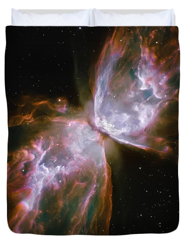 Nebula Duvet Cover featuring the photograph Butterfly Nebula by Jennifer Rondinelli Reilly - Fine Art Photography