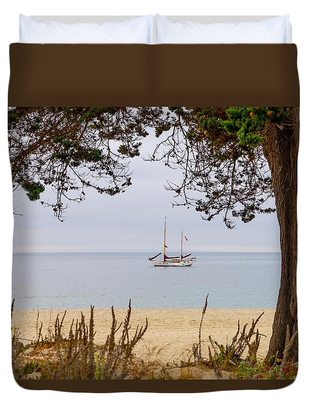 California Duvet Cover featuring the photograph By the Shore by Derek Dean