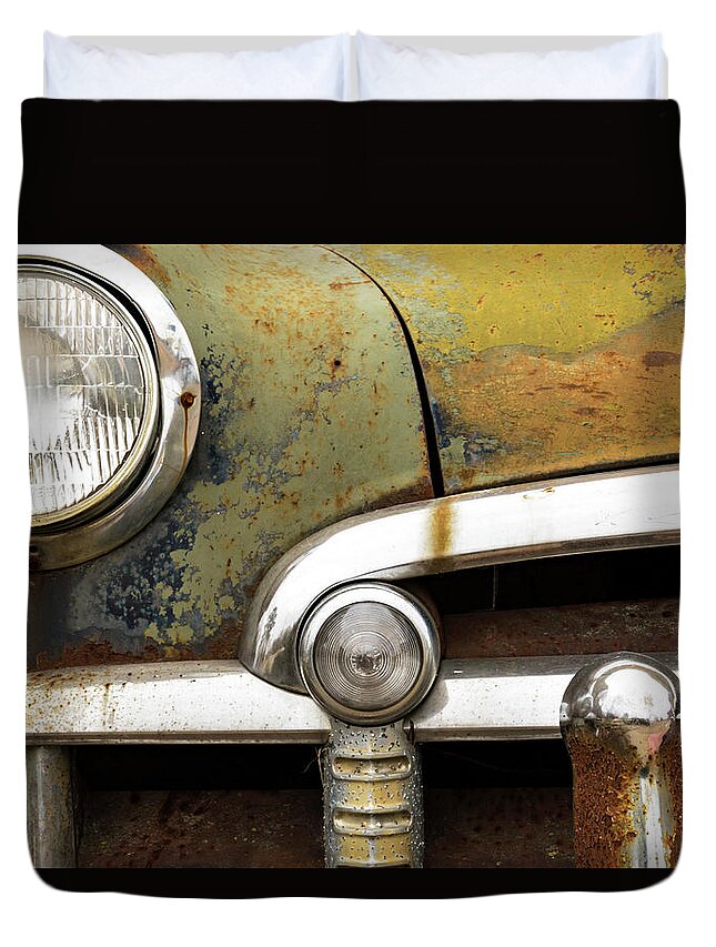 Chevrolet Duvet Cover featuring the photograph C is for Chevrolet by Holly Ross