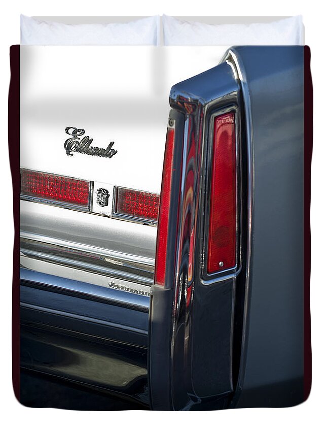 Cadillac Eldorado Duvet Cover featuring the photograph Cadillac Eldorado Taillights 3 by Jill Reger
