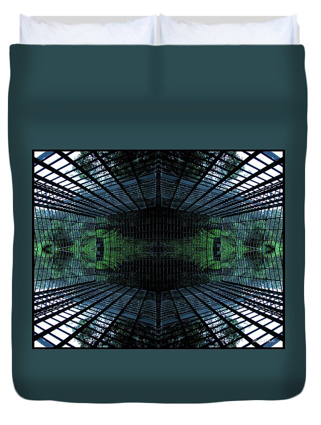 Cage Duvet Cover featuring the photograph Cage by Rachel Garcia-Dunn