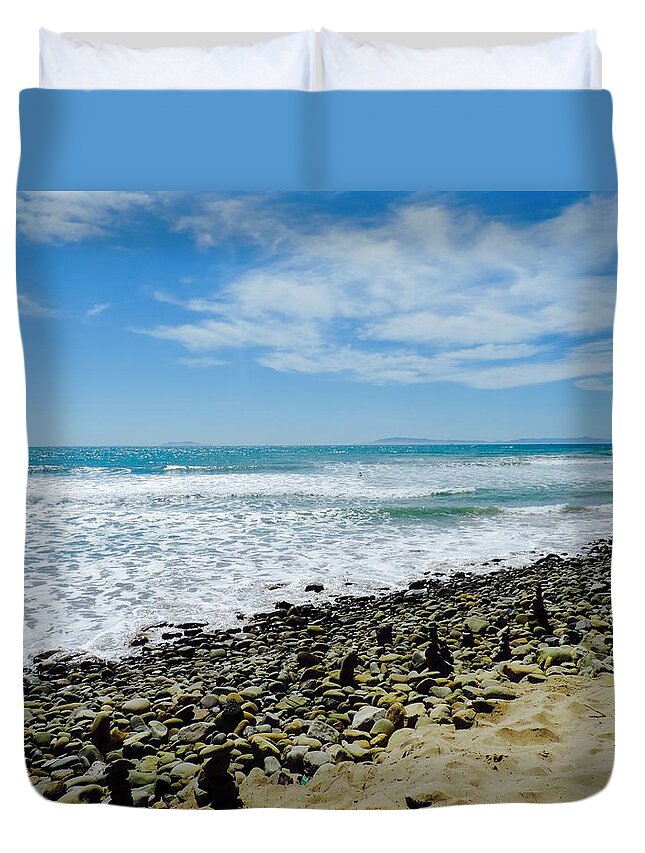 Ventura Duvet Cover featuring the photograph California Coast by Tiffany Marchbanks