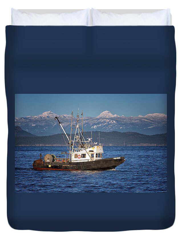 Caligus Duvet Cover featuring the photograph Caligus by Randy Hall