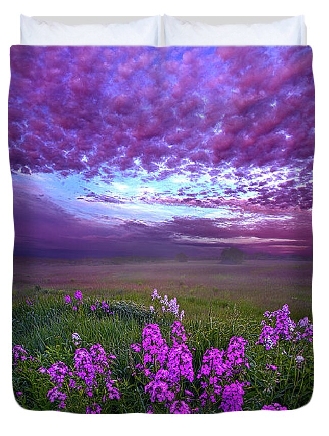 Clouds Duvet Cover featuring the photograph Call To Me And I Will Answer You by Phil Koch