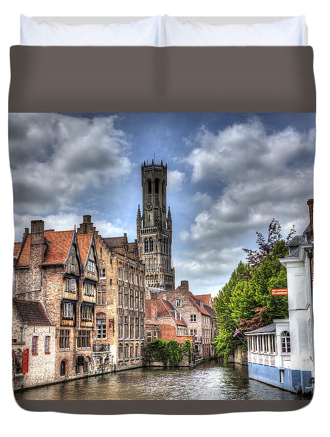 Bruges Duvet Cover featuring the photograph Calm Afternoon in Bruges by Shawn Everhart