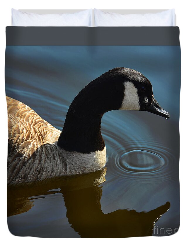 Photography By Paul Davenport Duvet Cover featuring the photograph Calm Reflection by Paul Davenport