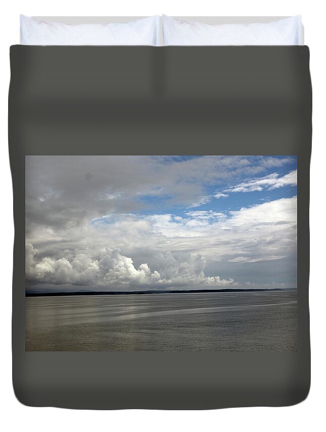 Ocean Sea Duvet Cover featuring the photograph Calm Sea by Paul Ross
