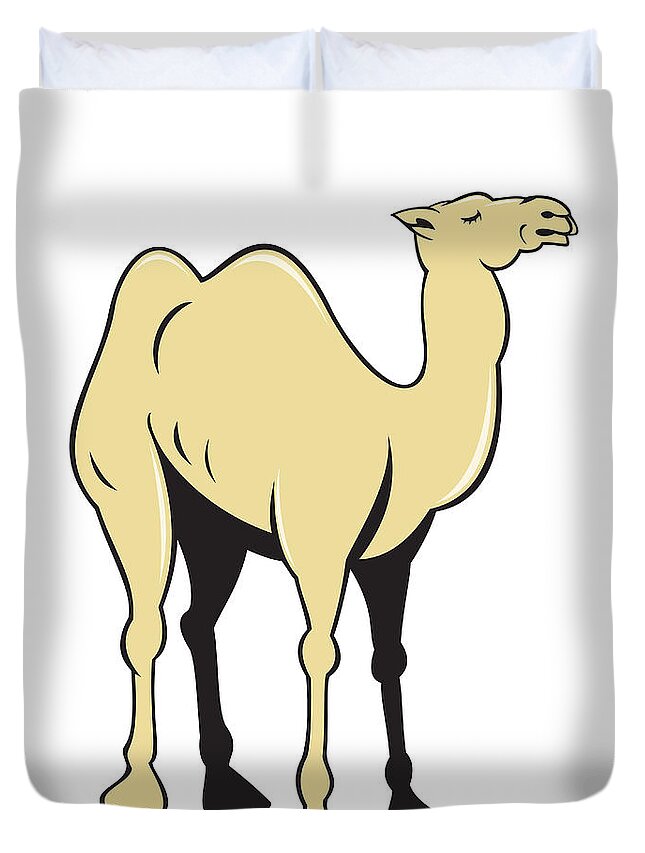 Camel Side View Cartoon Duvet Cover For Sale By Aloysius Patrimonio