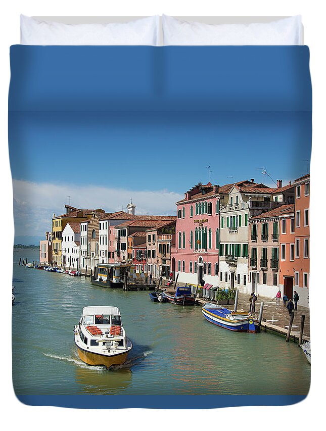 Cannaregio Duvet Cover featuring the photograph Cannaregio canal Venice Italy by Matthias Hauser