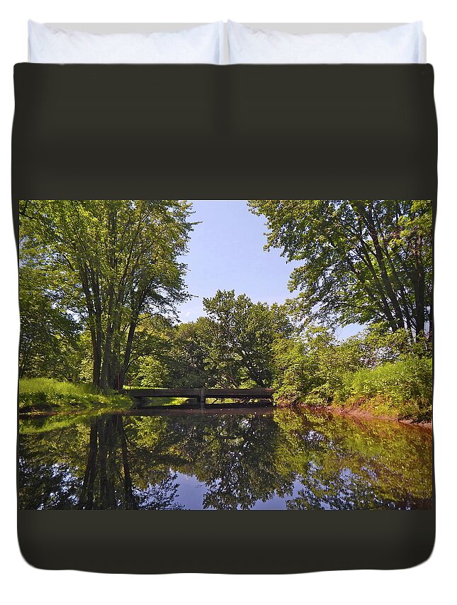Nature Duvet Cover featuring the photograph Canton Canoe Trip 2016 43 by George Ramos