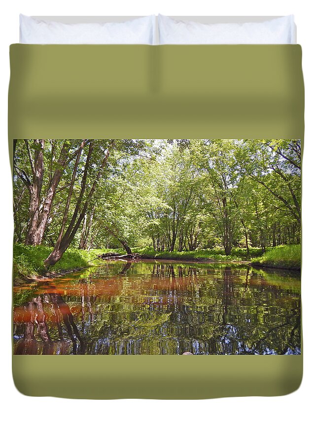 Nature Duvet Cover featuring the photograph Canton Canoe Trip 2016 44 by George Ramos