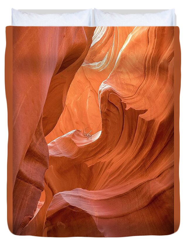 Antelope Canyon Duvet Cover featuring the photograph Canyon Beauty by Jeanne May
