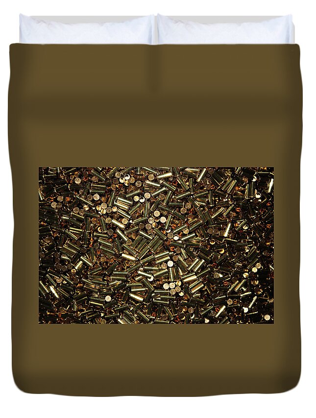 Empty Duvet Cover featuring the photograph Cartridges by Kristin Elmquist