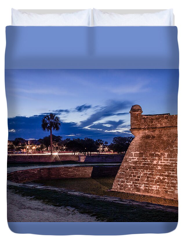 America Duvet Cover featuring the photograph Castillo de San Marcos Saint Augustine by Traveler's Pics