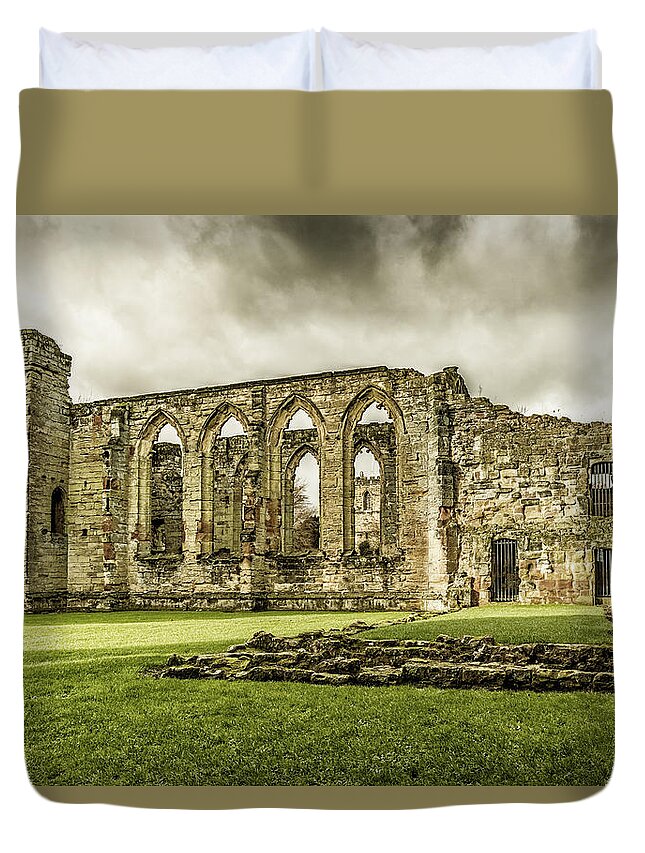 Castle Duvet Cover featuring the photograph Castle Ruins by Nick Bywater