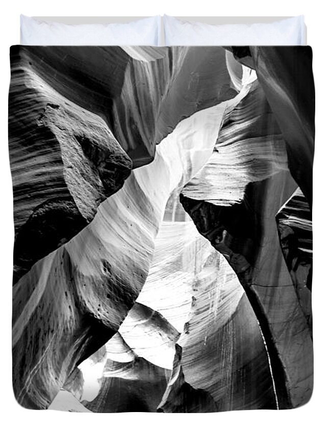 Antelope Canyon Duvet Cover featuring the photograph Cathedral Cave by Az Jackson