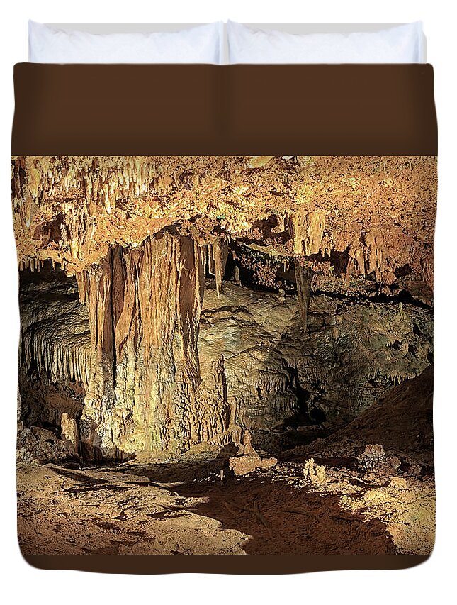 Cavern Duvet Cover featuring the photograph Caverns by Travis Rogers