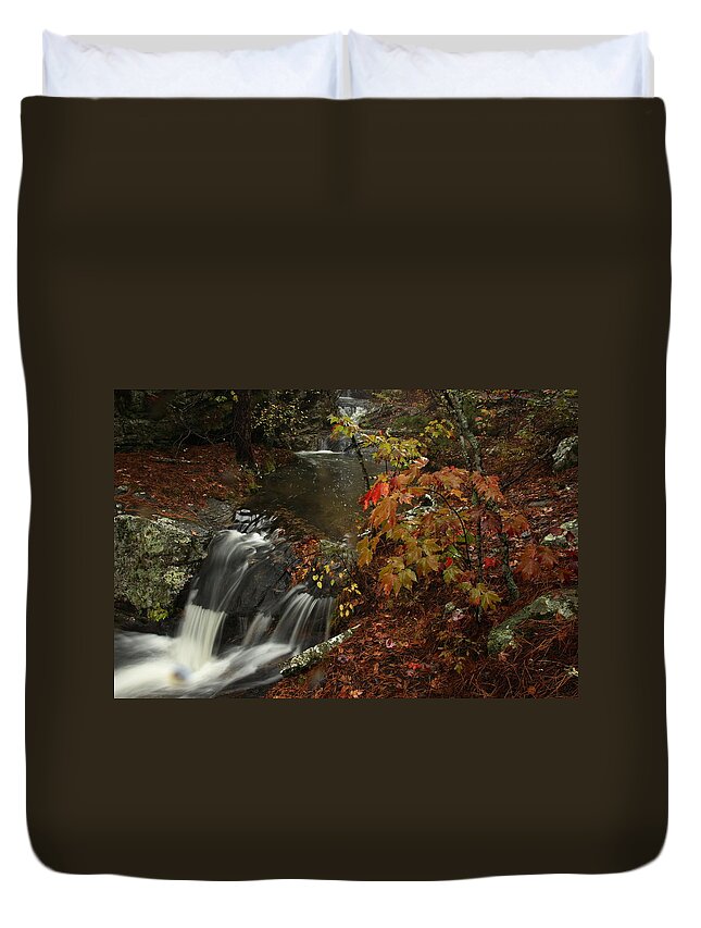 Cecil Cove Duvet Cover featuring the photograph Cecil Cove Runoff by Michael Dougherty