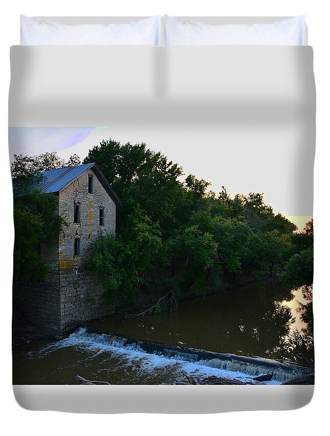 Mill Duvet Cover featuring the photograph Cedar Point Mill by Keith Stokes