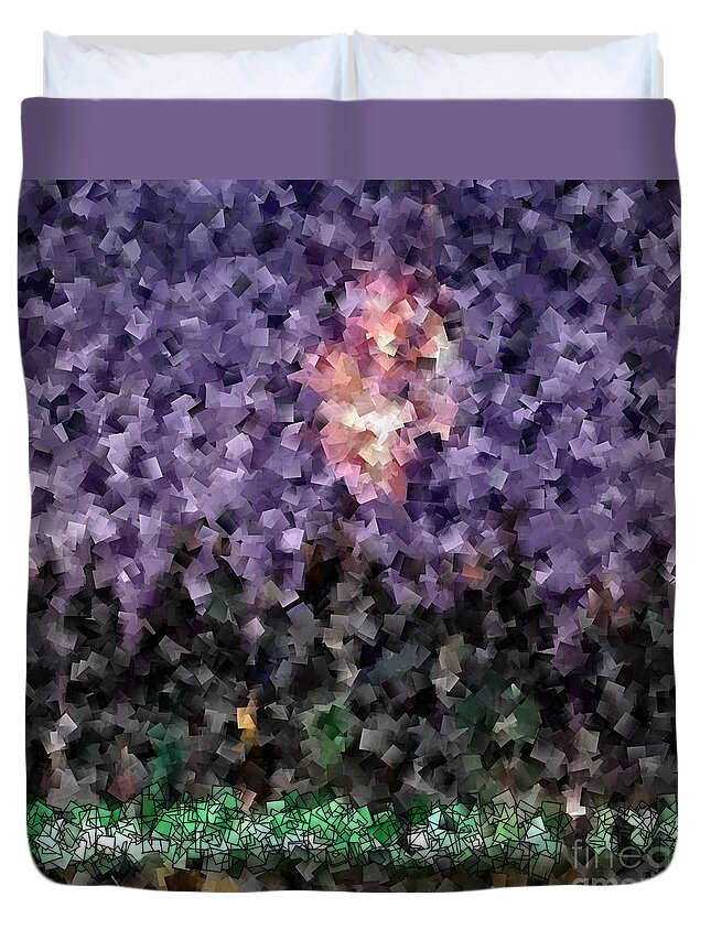 Abstract Duvet Cover featuring the photograph Celebration Fireworks - Abstract Tiles No15.820 by Jason Freedman
