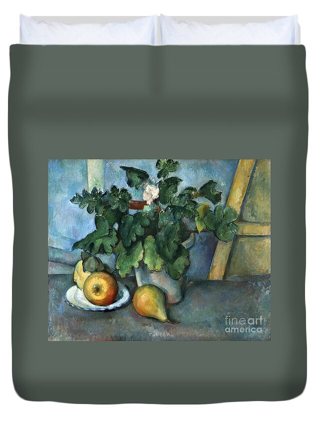 1890 Duvet Cover featuring the photograph CEZANNE: STILL LIFE, c1888 by Granger