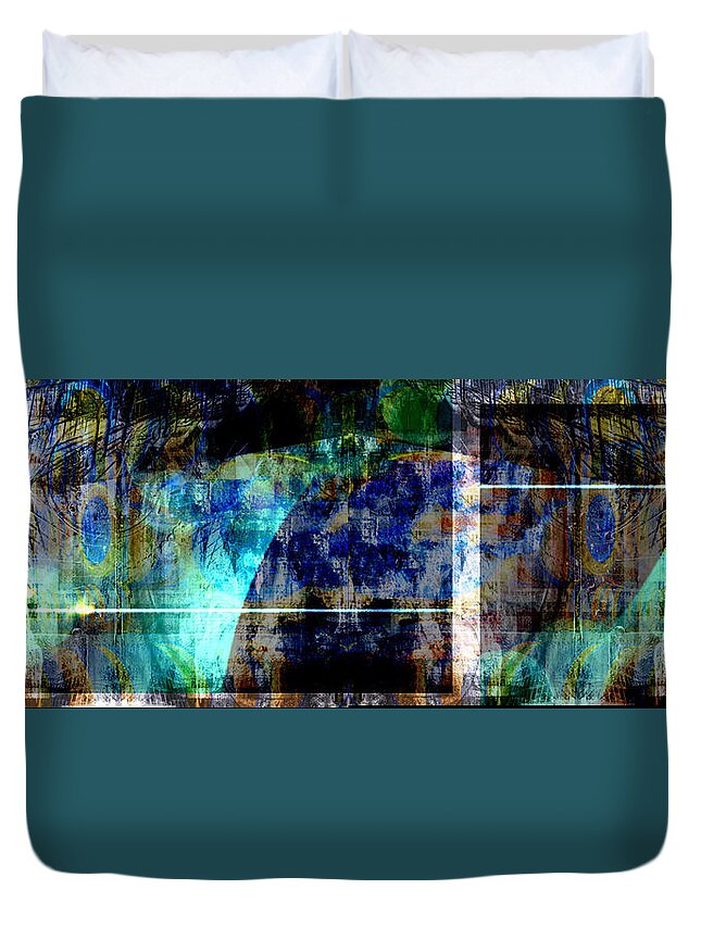 Abstract Duvet Cover featuring the digital art Challenge by Art Di