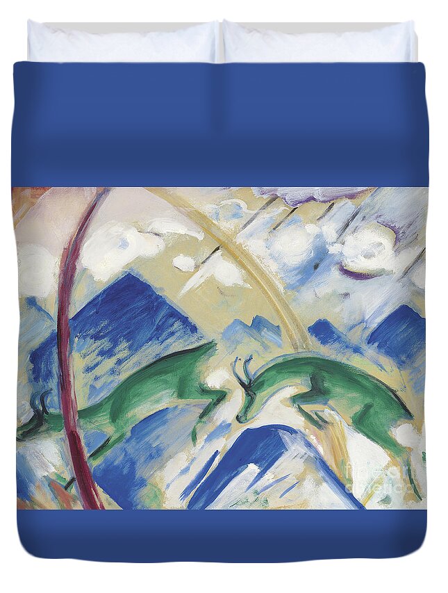 Chamois Duvet Cover For Sale By Franz Marc