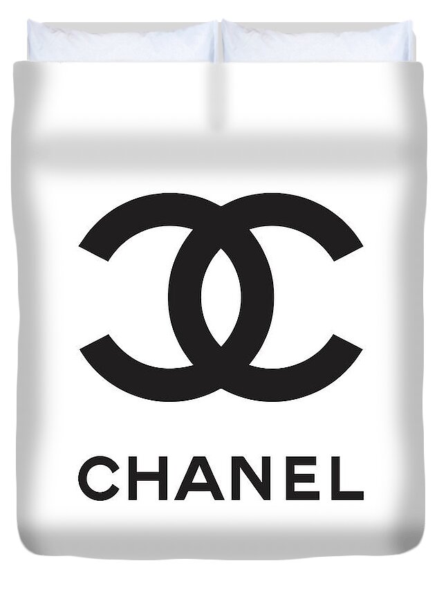 Chanel Black And White 04 Lifestyle And Fashion Duvet Cover