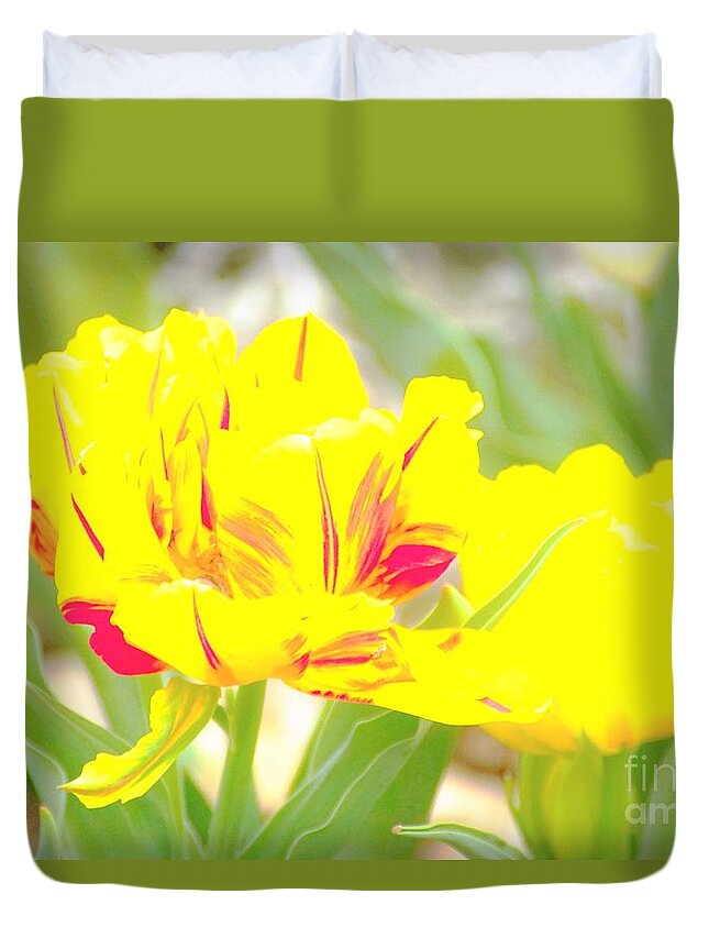 Flowers Duvet Cover featuring the photograph Charleston WV flower by Merle Grenz