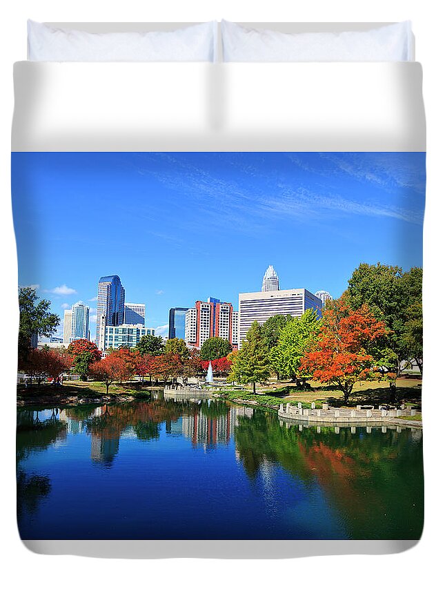 Charlotte Duvet Cover featuring the photograph Charlotte in the Fall by Jill Lang