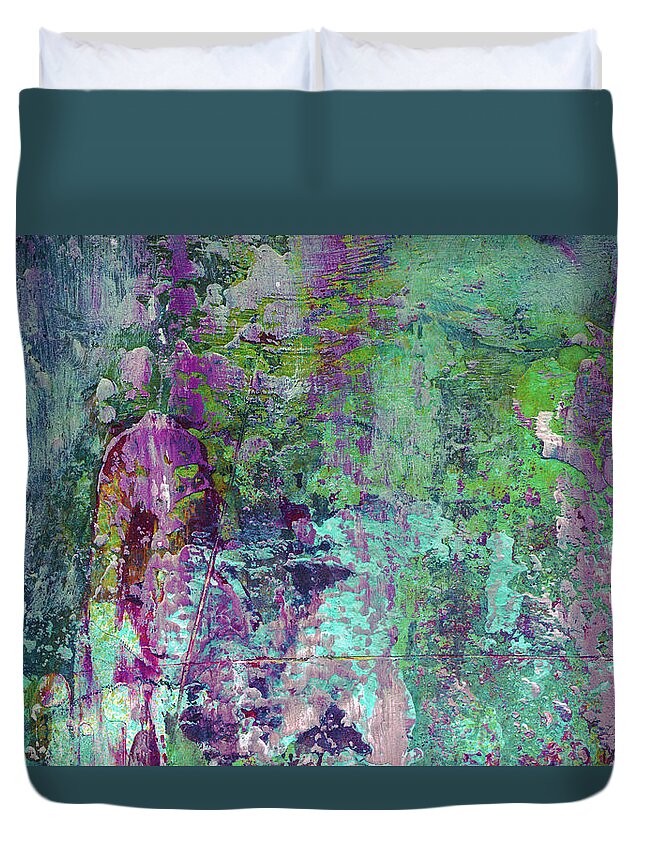 Abstract Duvet Cover featuring the painting Chasing The Dream - Contemporary Colorful Abstract Art Painting by Modern Abstract