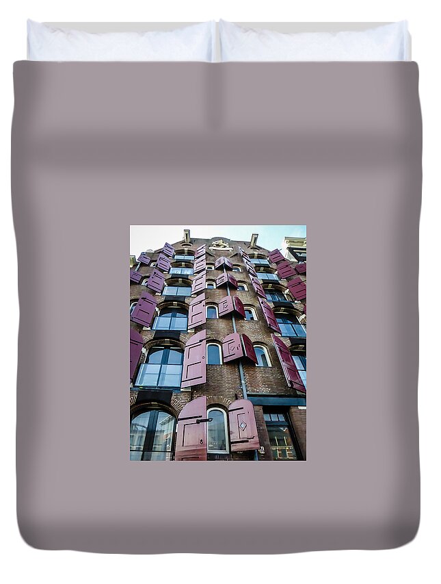 Cheese Duvet Cover featuring the photograph Cheese Warehouse - Amsterdam by Pamela Newcomb