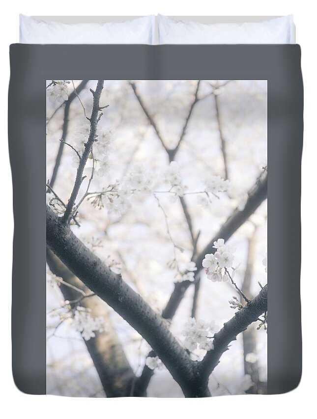 Cherryblossoms Duvet Cover featuring the photograph Cherry blossoms#4 by Yasuhiro Fukui