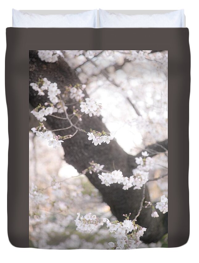Cherryblossoms Duvet Cover featuring the photograph Cherry blossoms#5 by Yasuhiro Fukui