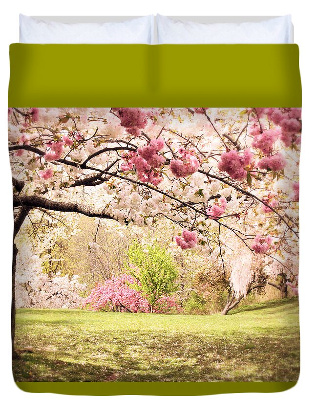Nature Duvet Cover featuring the photograph Cherry Hill Morning by Jessica Jenney