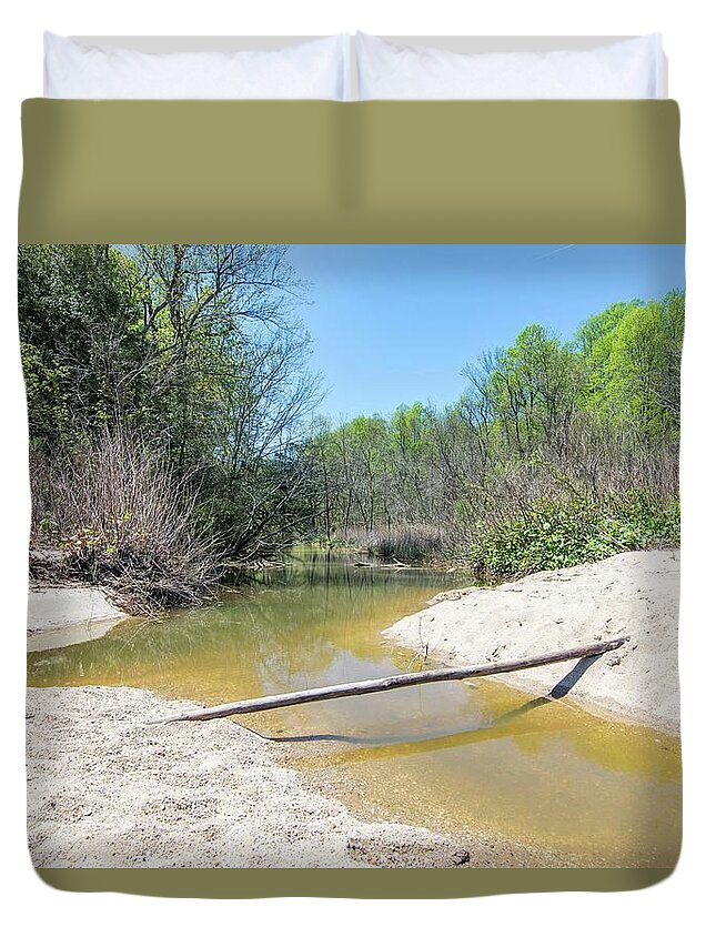Landscape Duvet Cover featuring the photograph Chesapeake Tributary by Charles Kraus