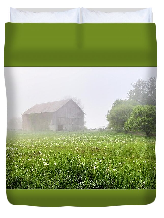 Barn Duvet Cover featuring the photograph 150 Chesterville Ohio by Dennis Bean