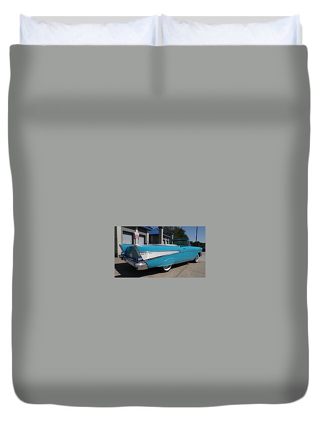 Chevrolet Bel Air Duvet Cover featuring the photograph Chevrolet Bel Air by Mariel Mcmeeking