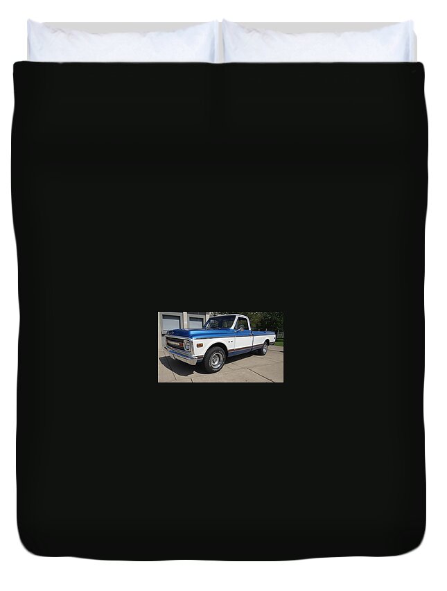 Chevrolet C10 Duvet Cover featuring the photograph Chevrolet C10 by Mariel Mcmeeking
