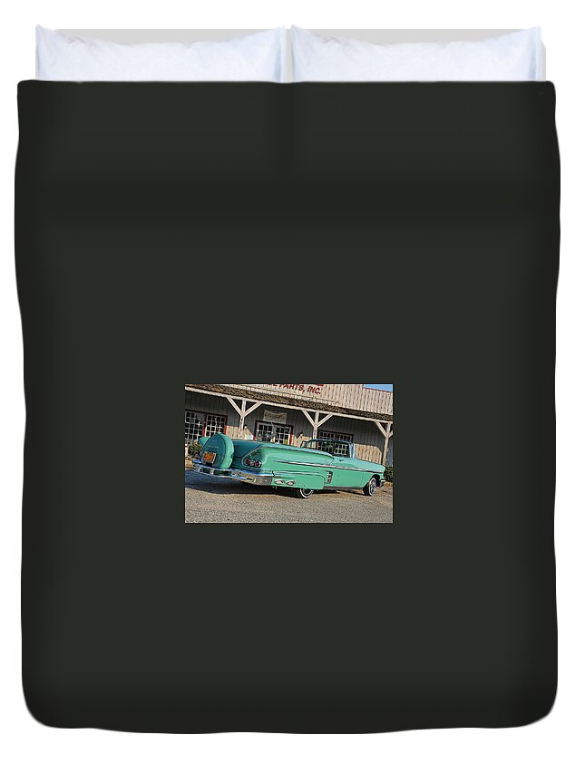 Chevrolet Impala Convertible Duvet Cover featuring the photograph Chevrolet Impala Convertible by Jackie Russo